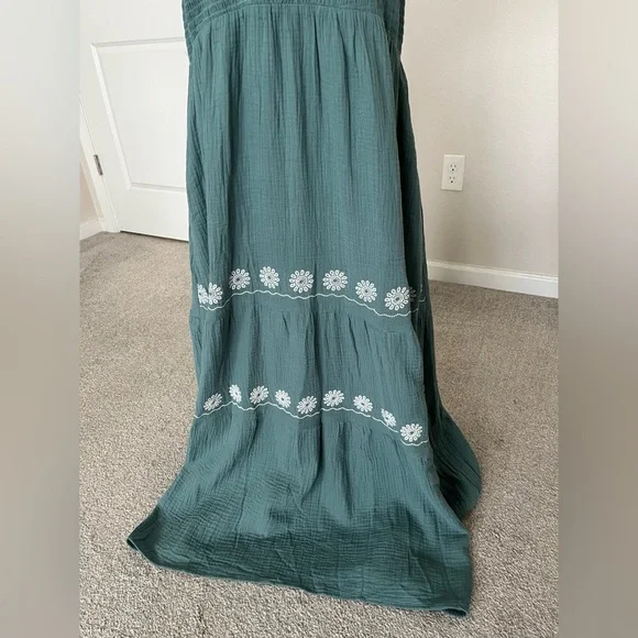 NWT Baevely Green Boho Maxi Dress Size 1X - Picture 4 of 11